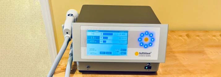 A SoftWave machine used for treatment of soft tissue injuries